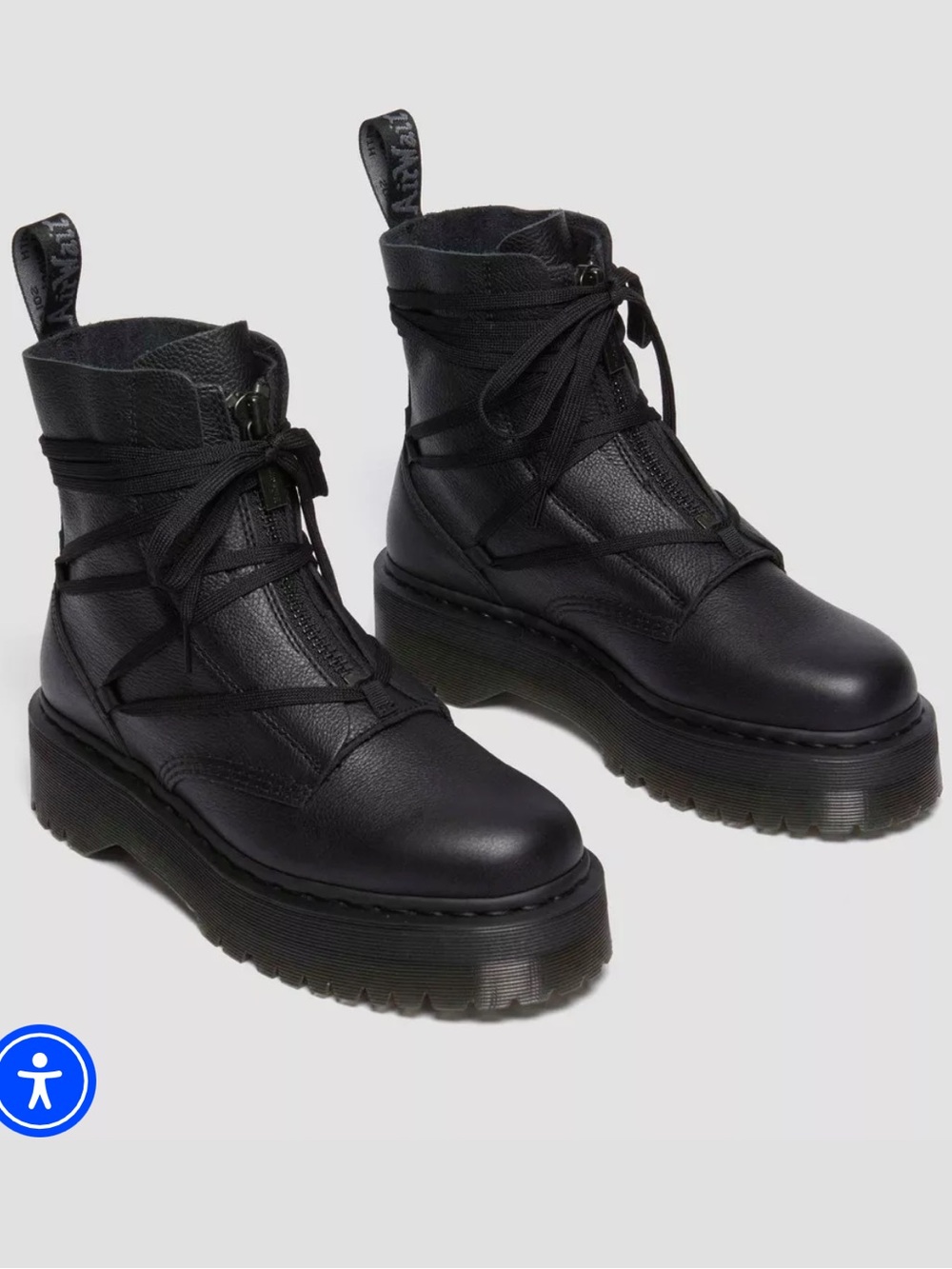 JARRICK II LACED LEATHER PLATFORM BOOTS - Picture 3 of 8